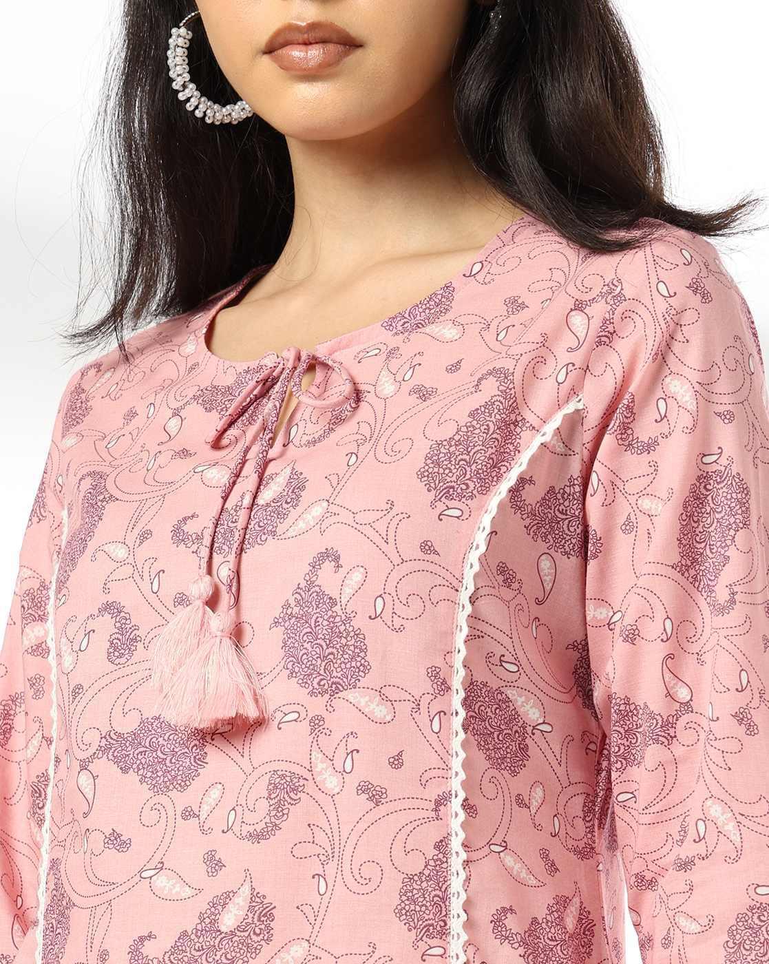 AVAASA MIX N' MATCH | Women Paisley Print Straight Kurta|3