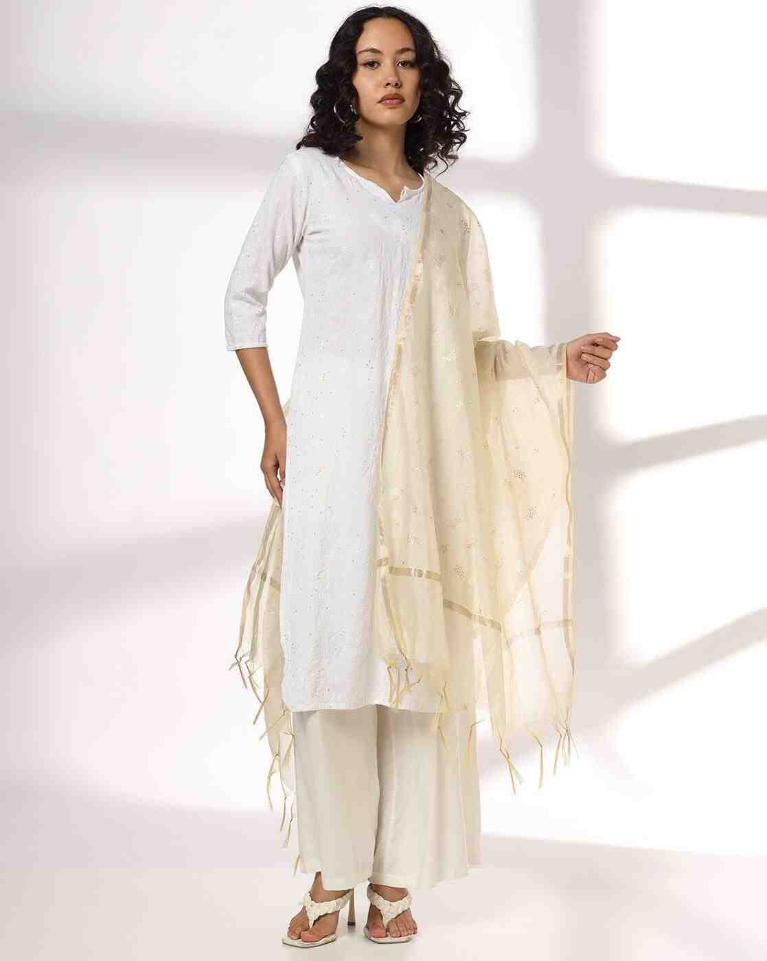 AVAASA MIX N' MATCH | Women Printed Chanderi Dupatta|0