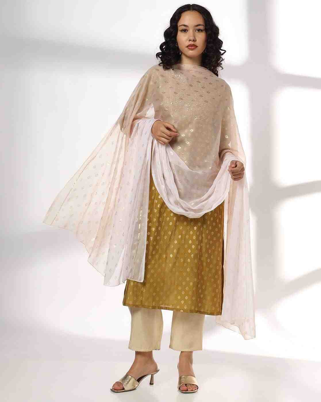 AVAASA MIX N' MATCH | Women Printed Ombre Chiffon Dupatta|0