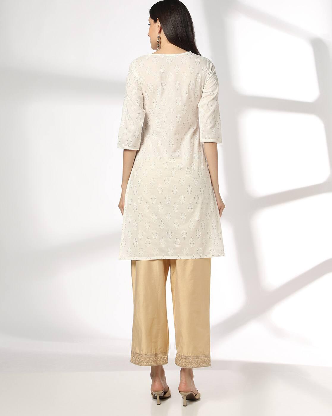 AVAASA MIX N' MATCH | Women Printed Straight Kurta|2