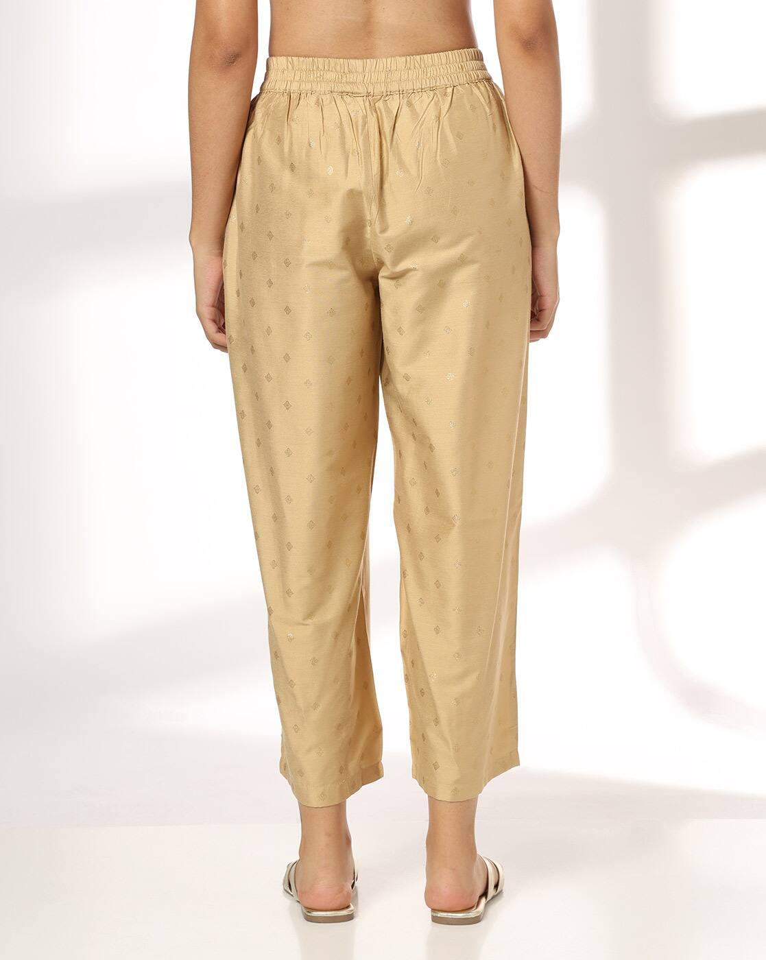 AVAASA MIX N' MATCH | Women Foil Print Palazzos with Slip Pockets|2