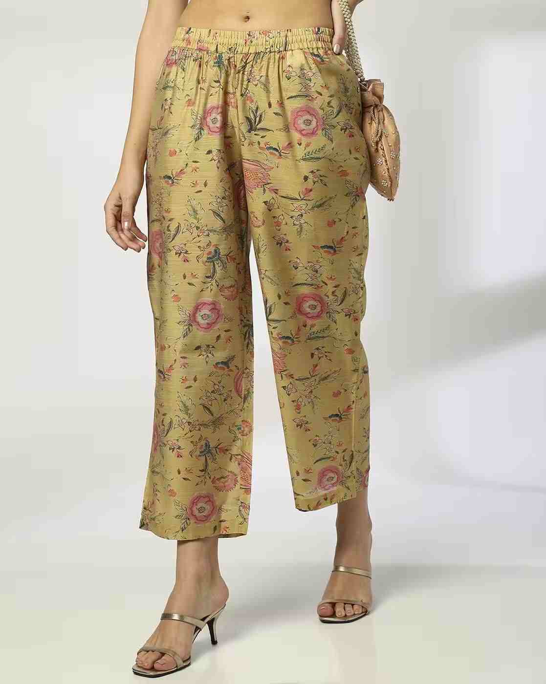 Women Floral Print Palazzos