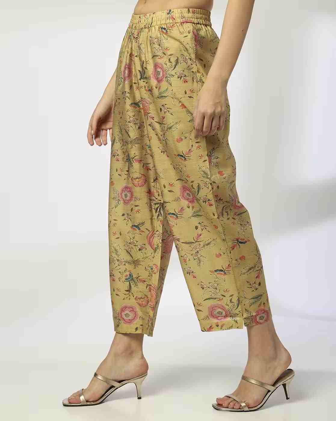 AVAASA MIX N' MATCH | Women Floral Print Palazzos
