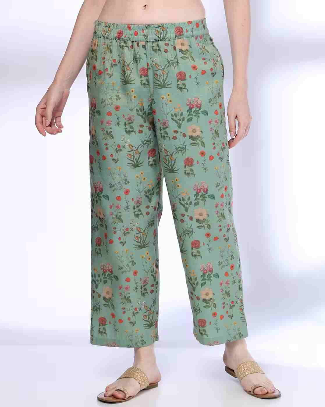 AVAASA MIX N' MATCH | Women Floral Print Pants|0