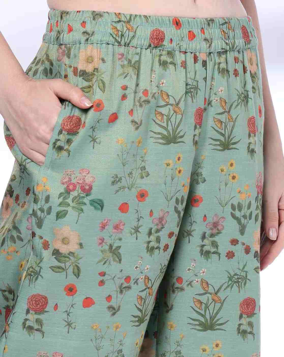 AVAASA MIX N' MATCH | Women Floral Print Pants|3