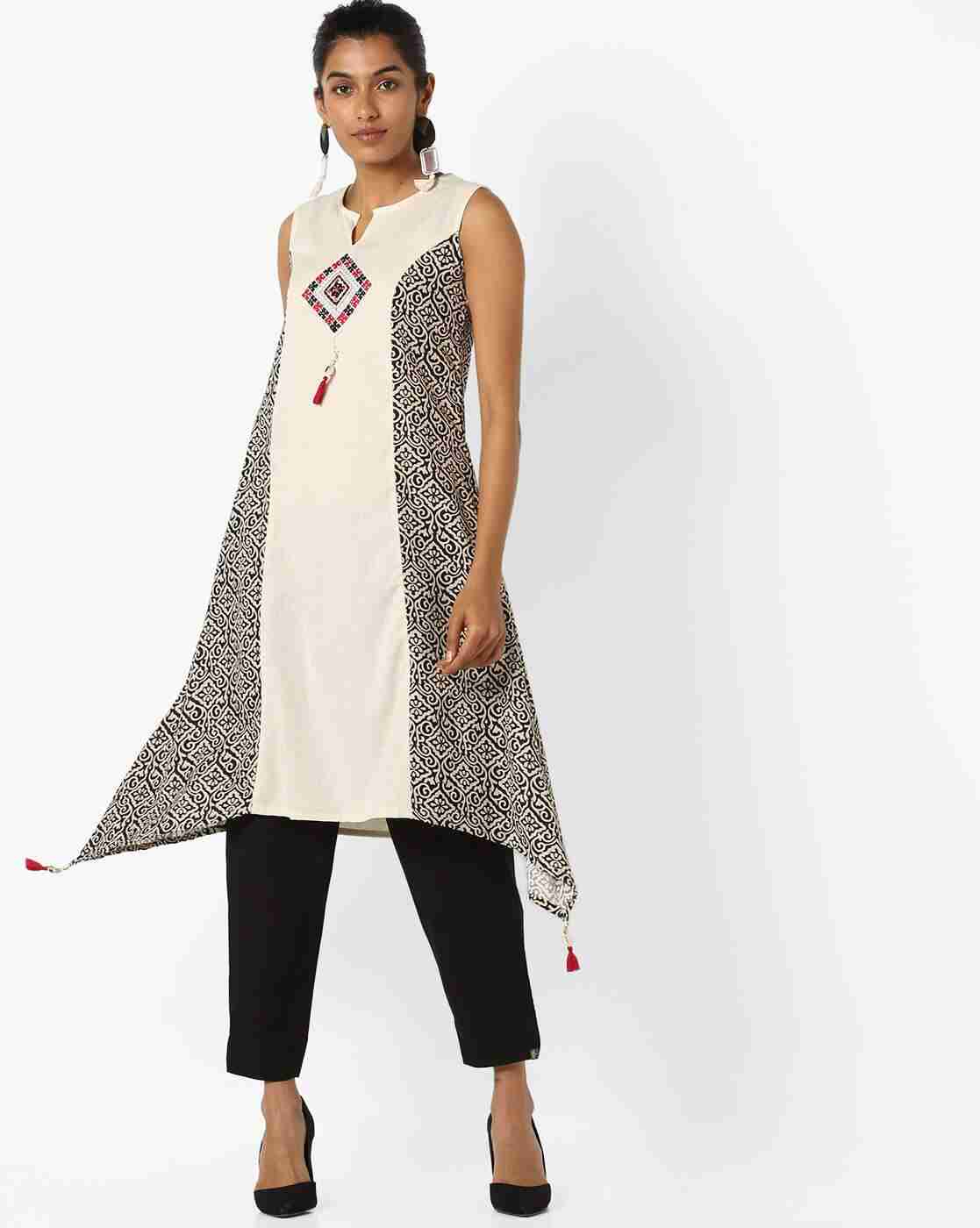 AVAASA SET | Kurta Suit Set with Asymmetric Hem|0