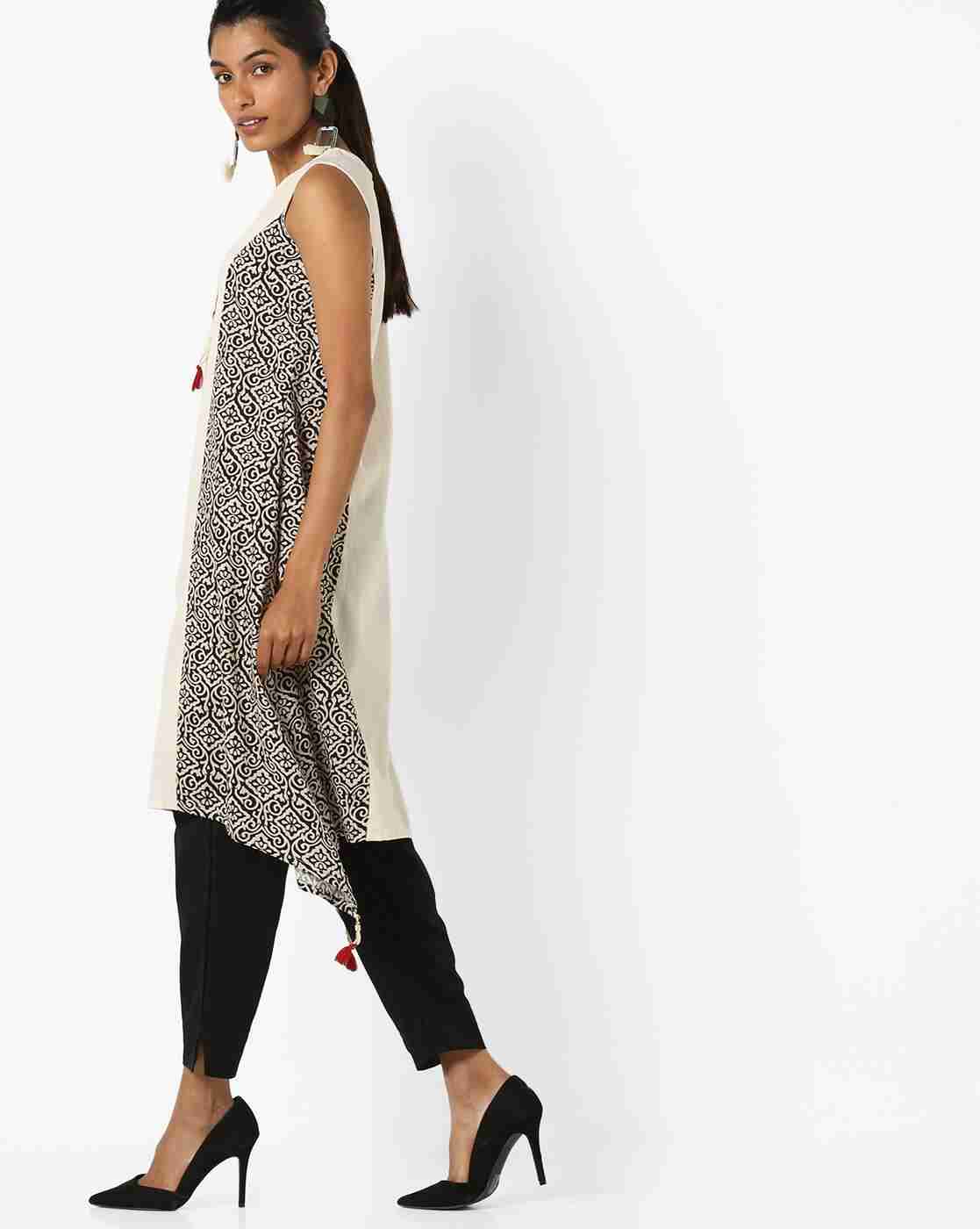 AVAASA SET | Kurta Suit Set with Asymmetric Hem|1
