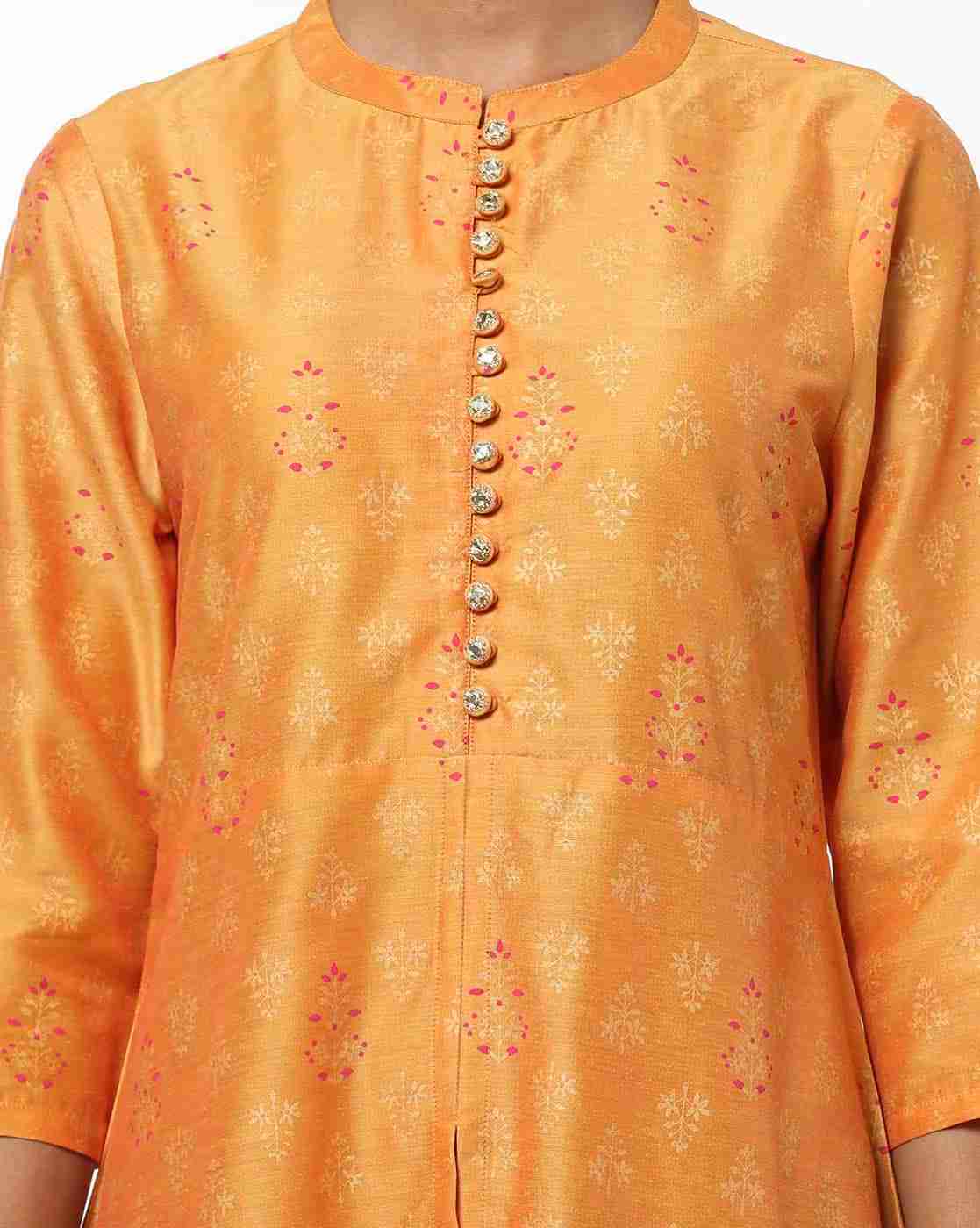 AVAASA SET | Women Floral Print A-Line Kurta with Skirt & Dupatta Set|4