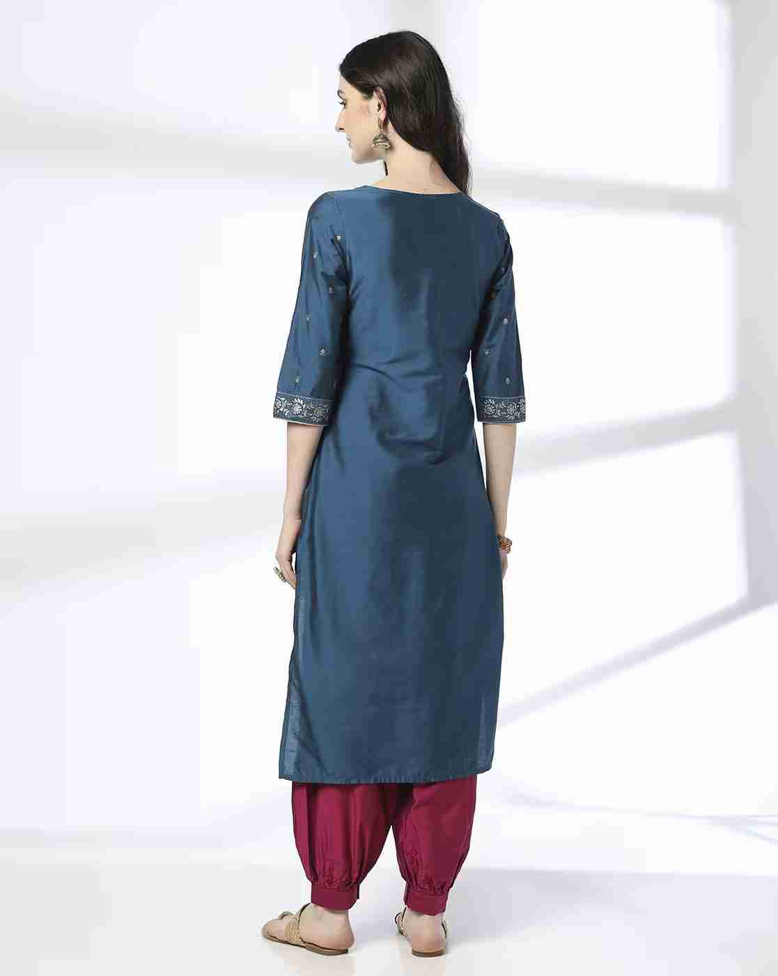 AVAASA SET | Women Floral Print Straight Kurta & Salwar Set|2