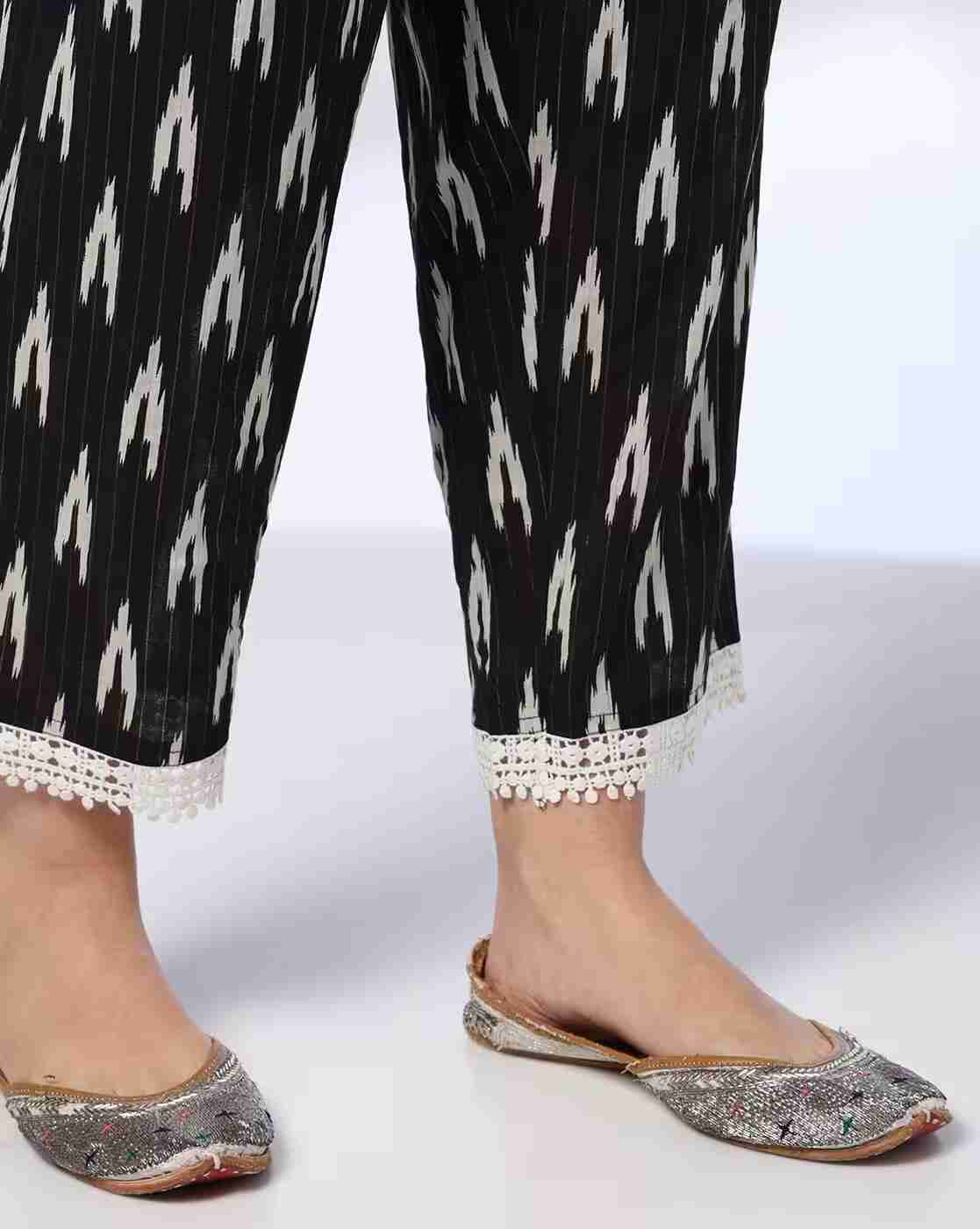 AVAASA SET | Women Ikat Print A-Line Suit Set|5