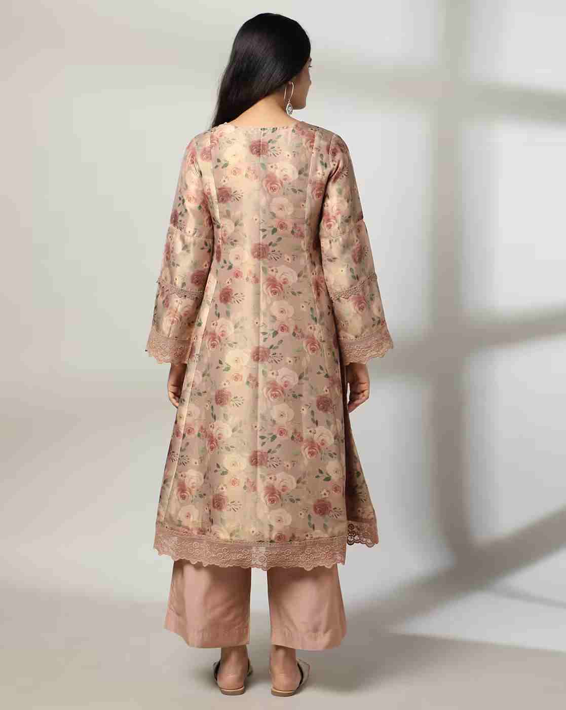 AVAASA SET | Women Floral A-Line Kurta & Palazzo Set|2