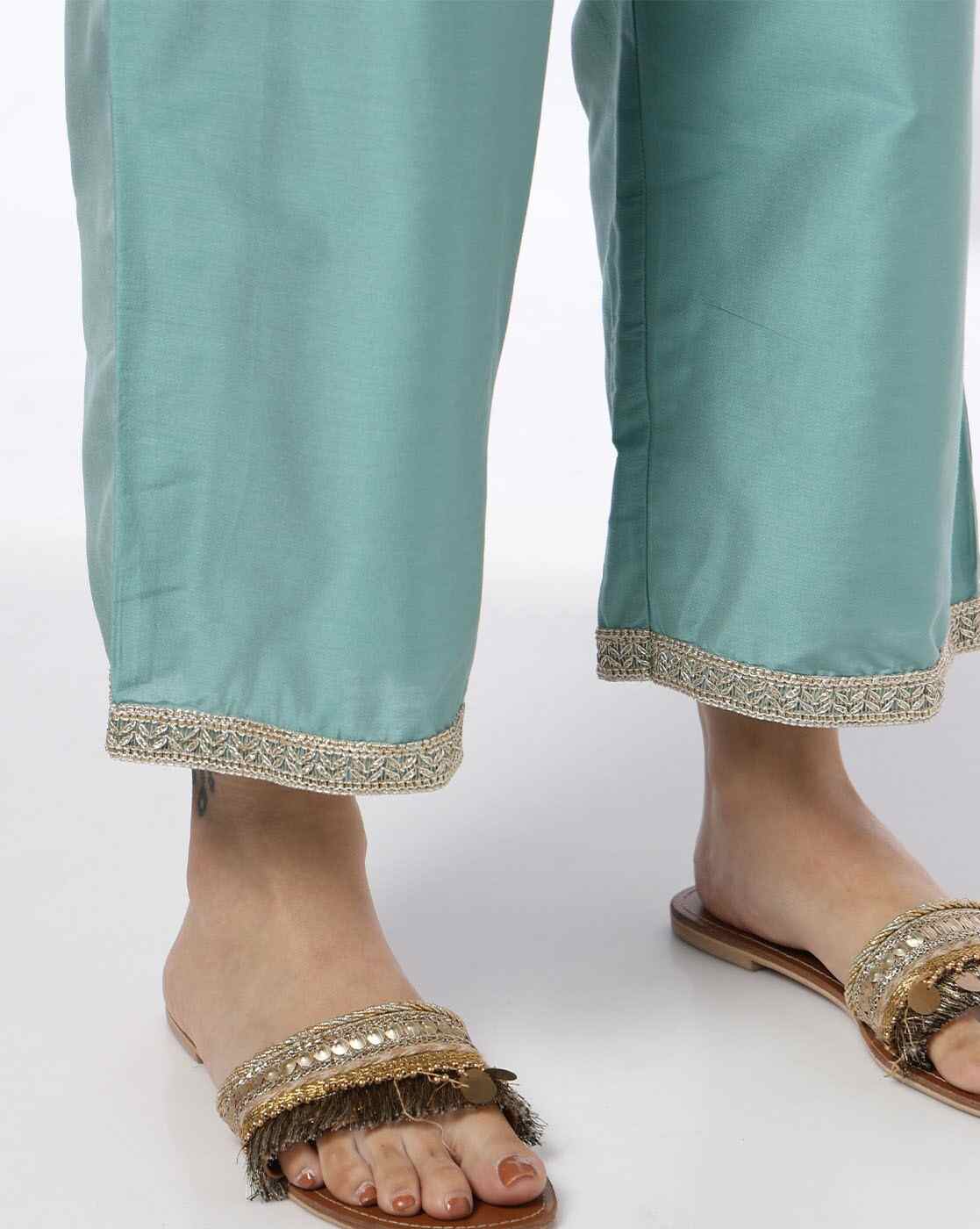 AVAASA SET | Women Embroidered A-Line Kurta with Pants|5