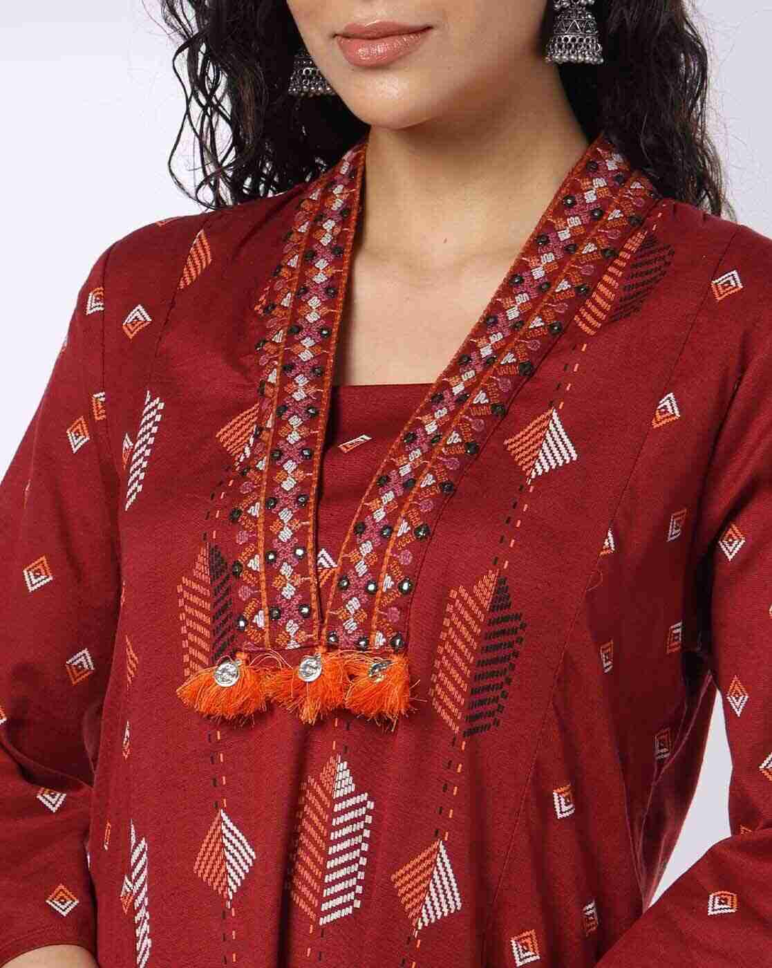 AVAASA SET | Women Printed A-Line Kurta with Pants|3