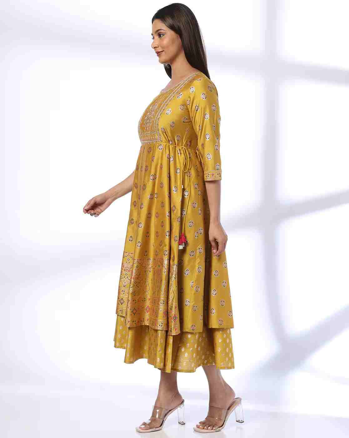 AVAASA SET | Women Floral Print A-Line Dress