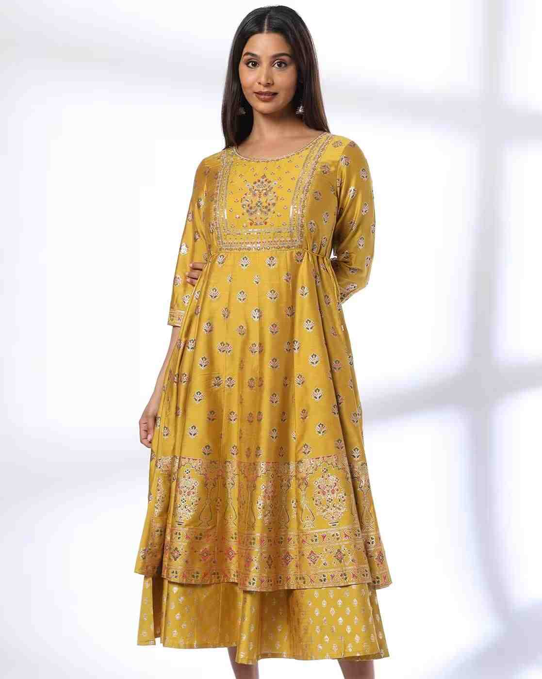 AVAASA SET | Women Floral Print A-Line Dress|3