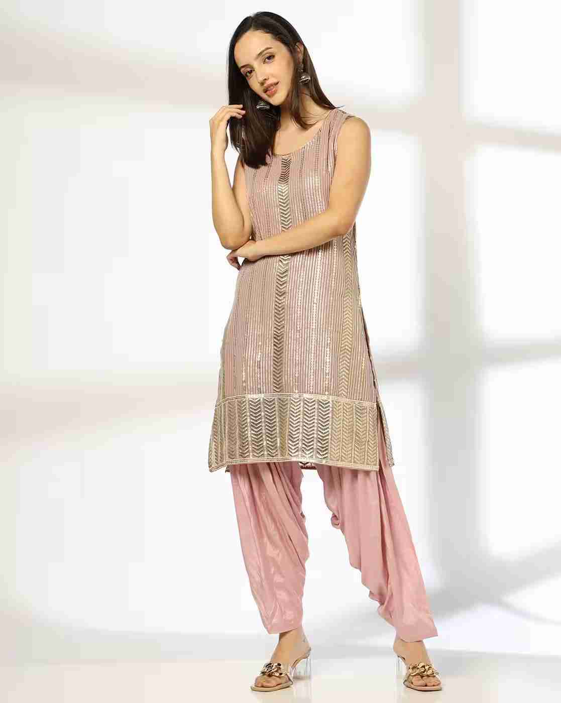 AVAASA SET | Women Embellished Straight Kurta & Salwar Set|0