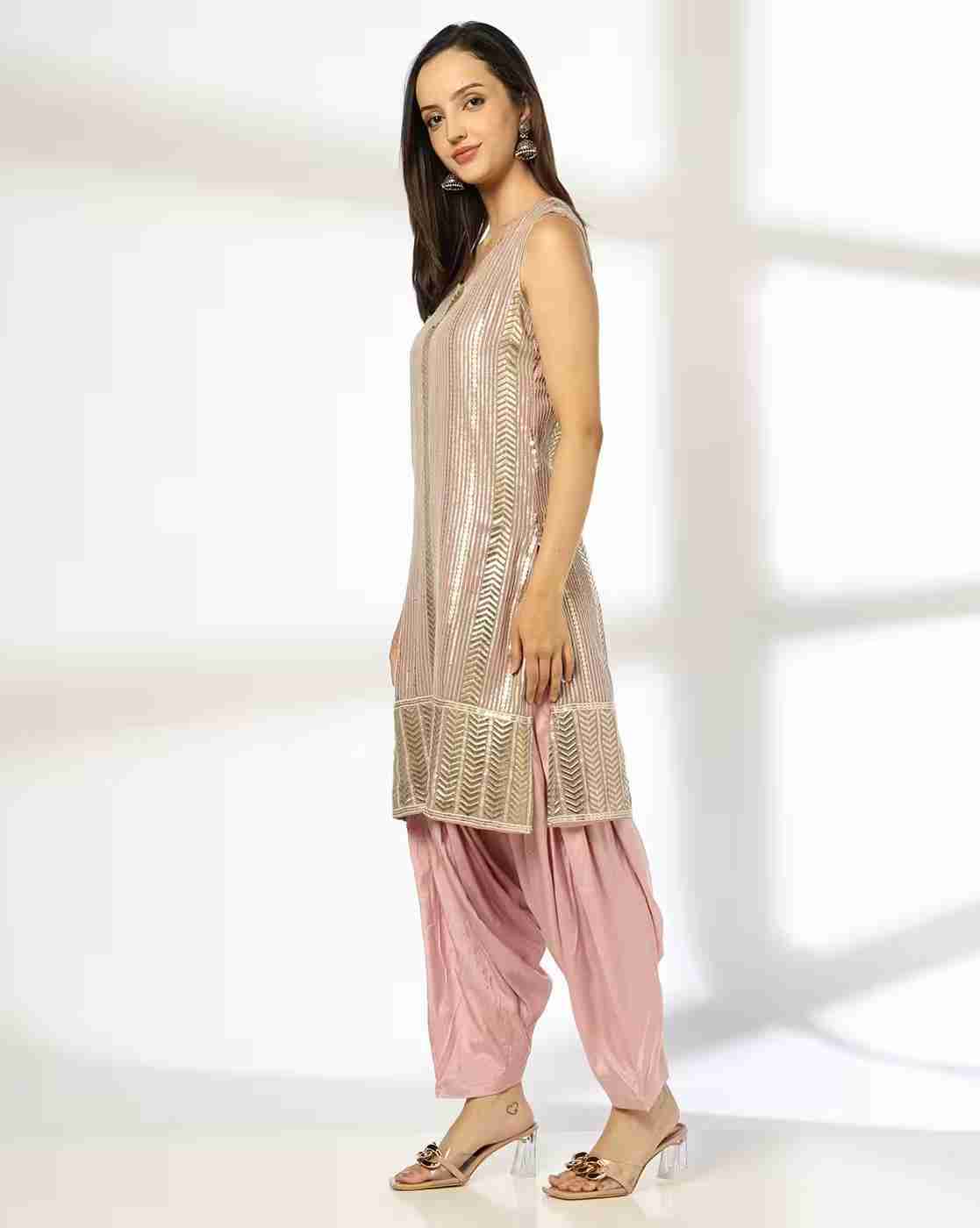 AVAASA SET | Women Embellished Straight Kurta & Salwar Set|1