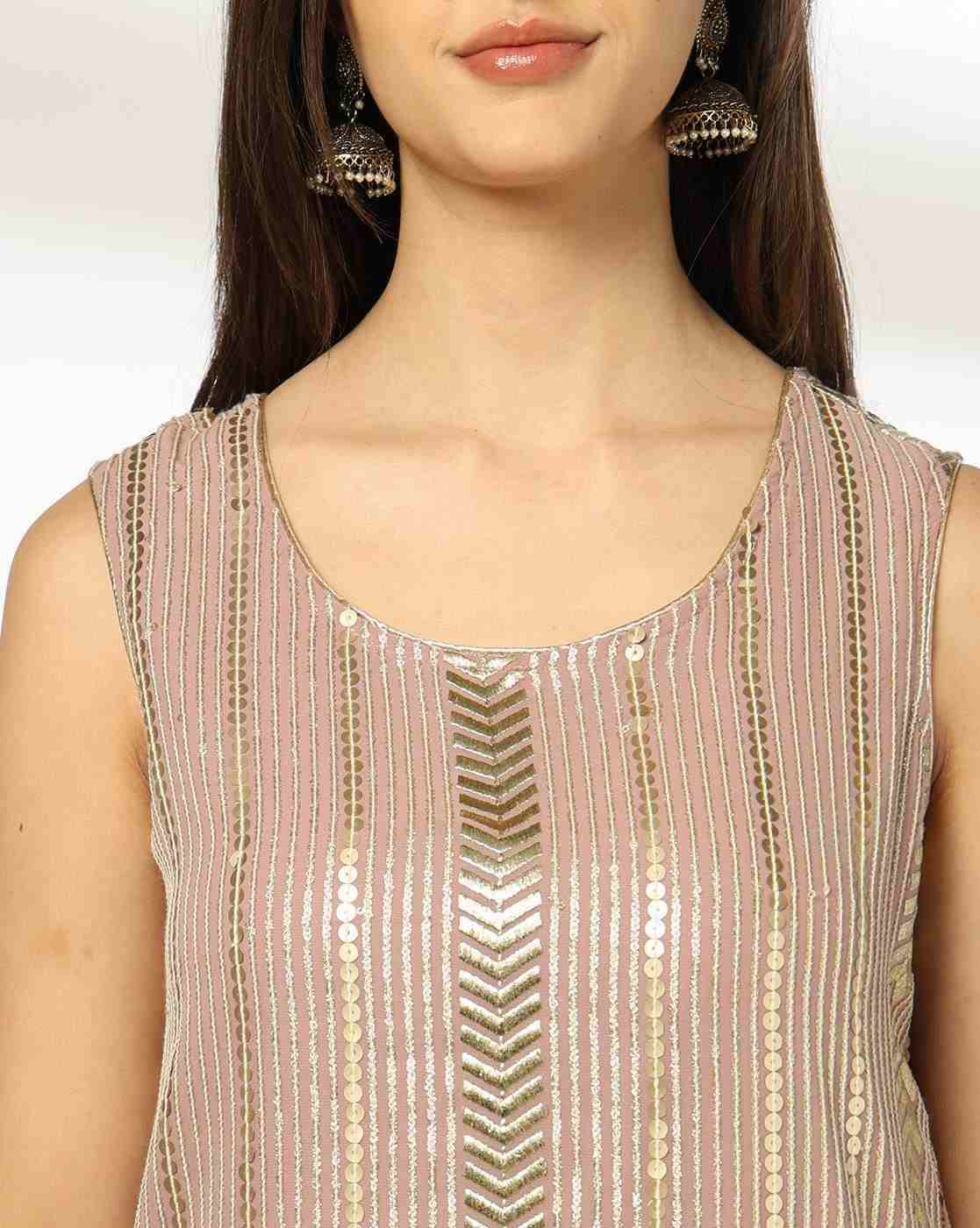 AVAASA SET | Women Embellished Straight Kurta & Salwar Set|3