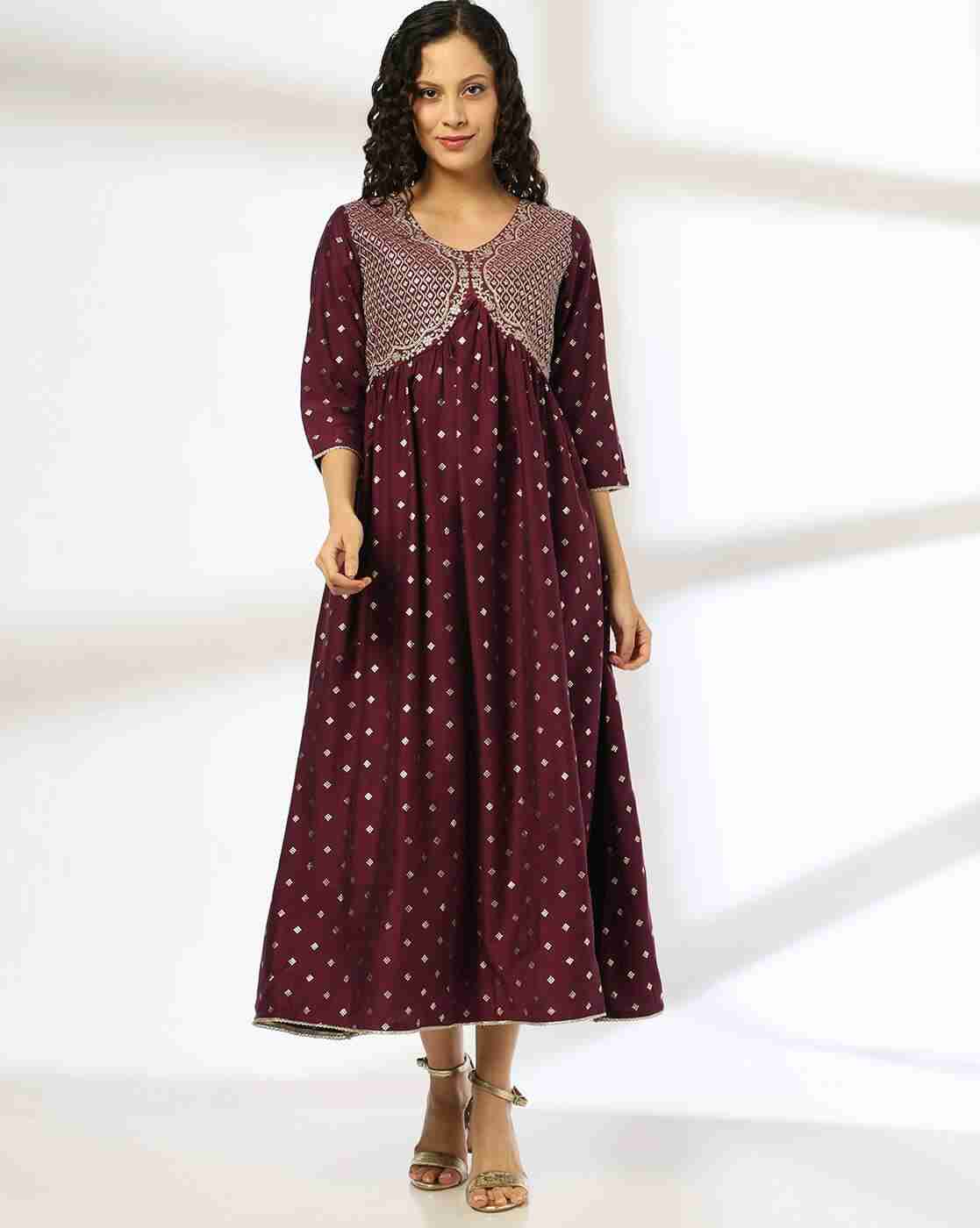 AVAASA SET | Women Printed Fit & Flare Dress|0