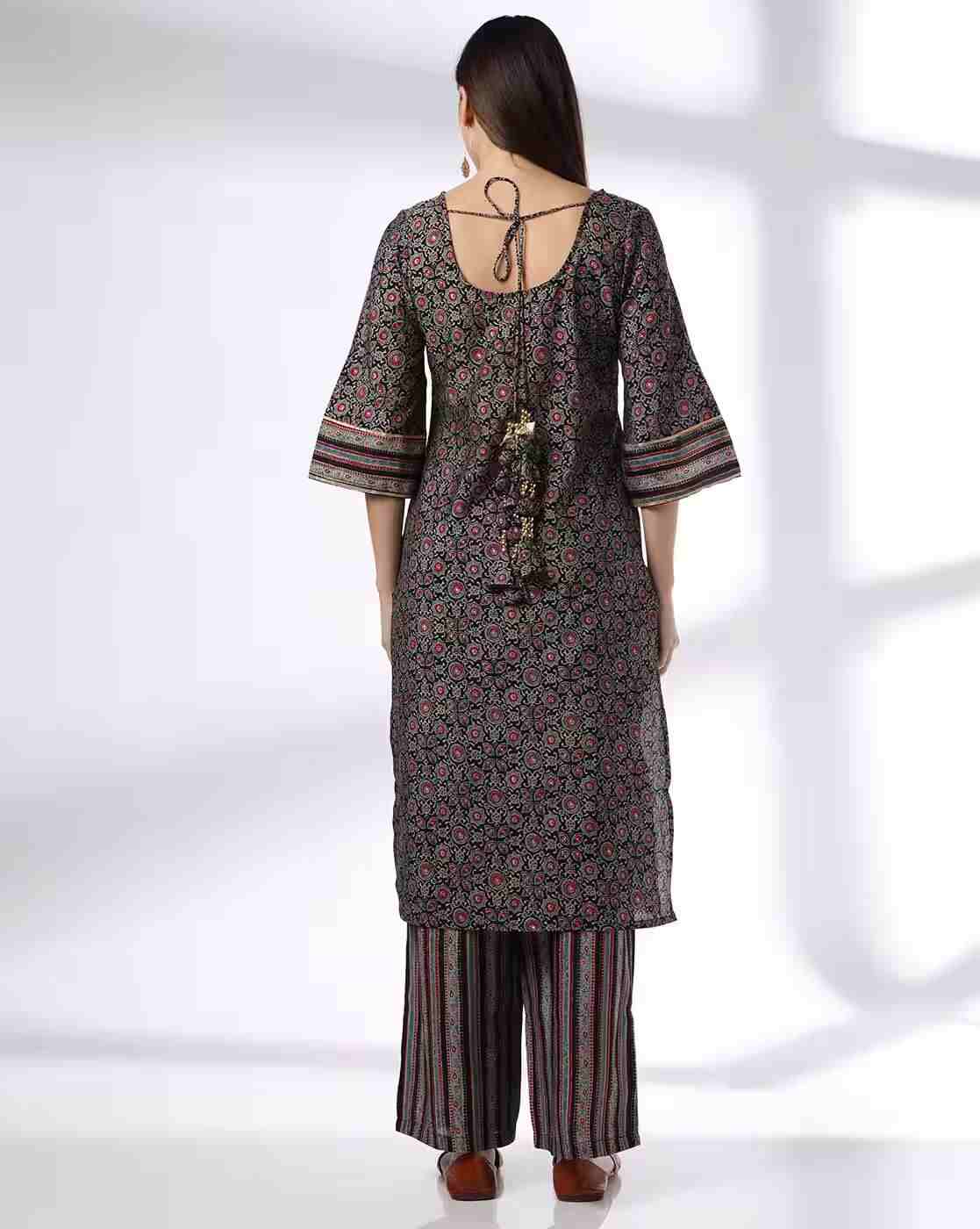 AVAASA SET | Women Printed Straight Kurta & Palazzos Set|2