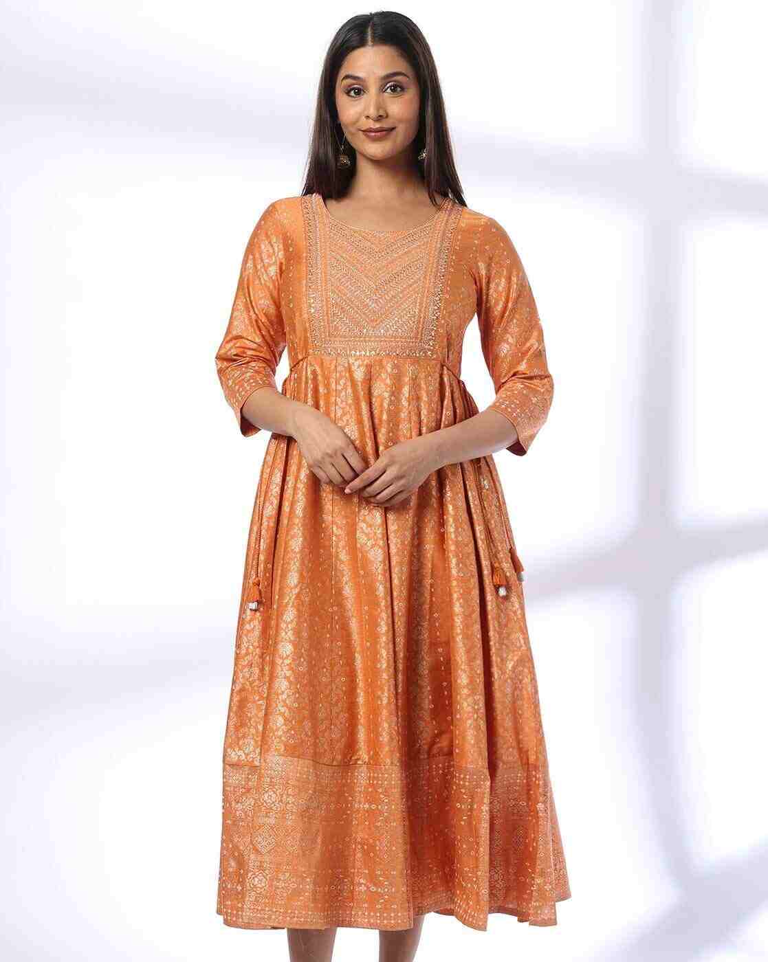 AVAASA SET | Women Printed Fit & Flare Dress|3