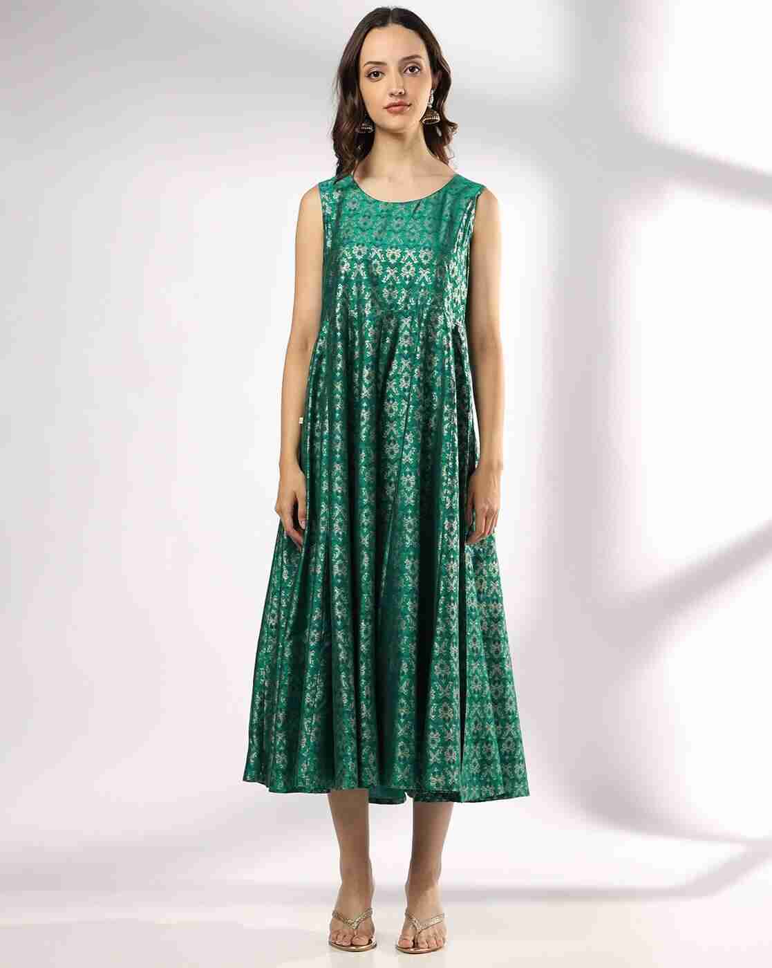 AVAASA SET | Women Floral Print Fit & Flare Dress with Jacket|3