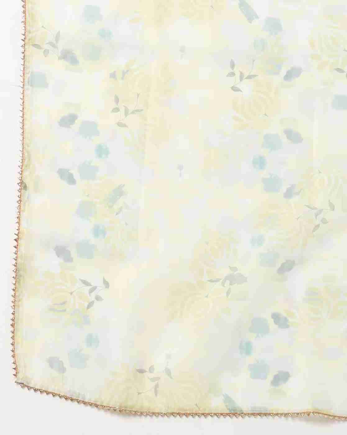 AVAASA SET | Women Floral Print Straight Kurta with Pants & Dupatta|8