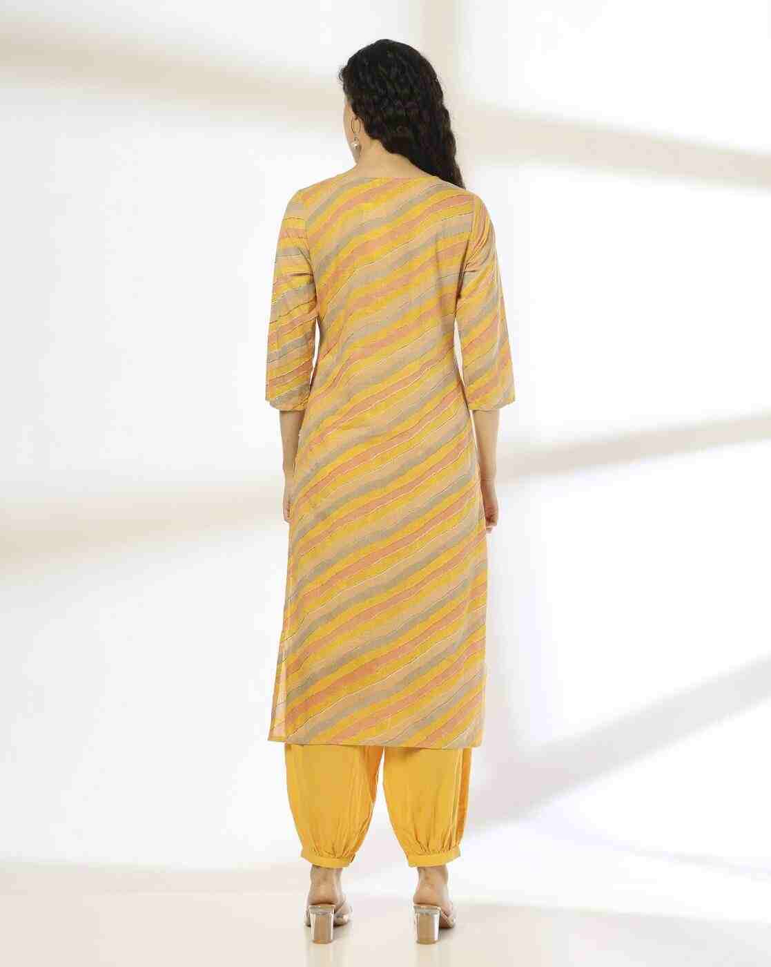 AVAASA SET | Women Printed Straight Kurta with Salwar|2