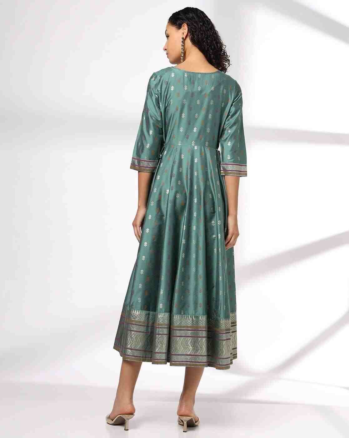 AVAASA SET | Women Embroidered Fit & Flare Dress|2