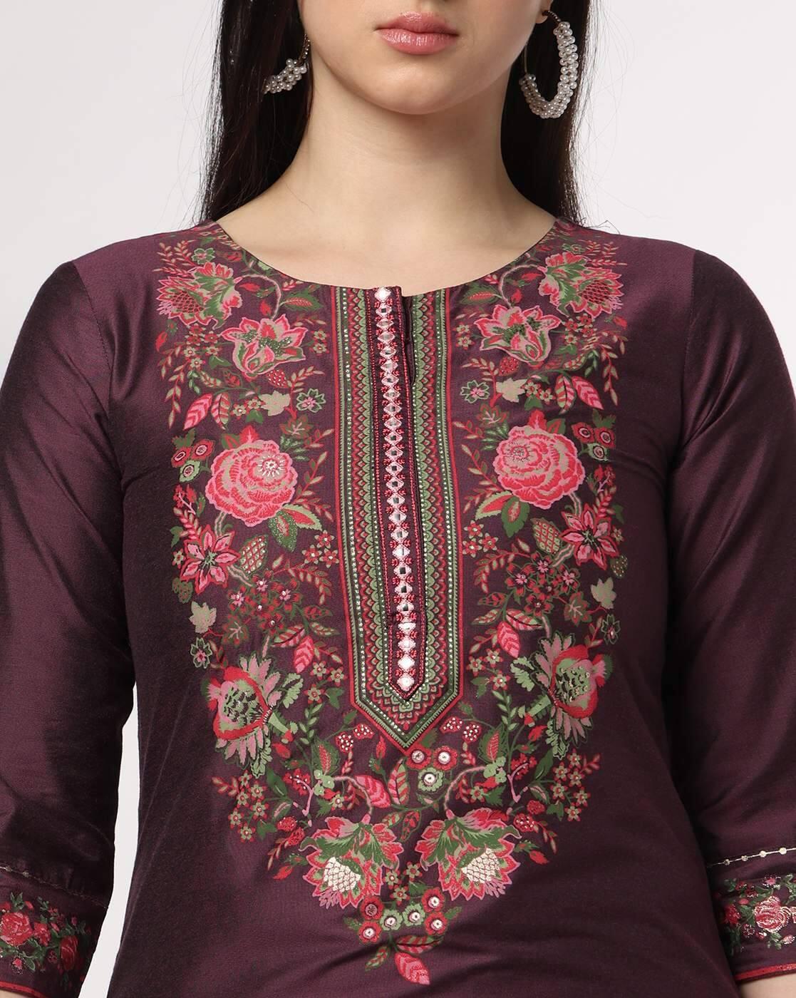 AVAASA SET | Women Floral Print Straight Kurta & Pants Set|3