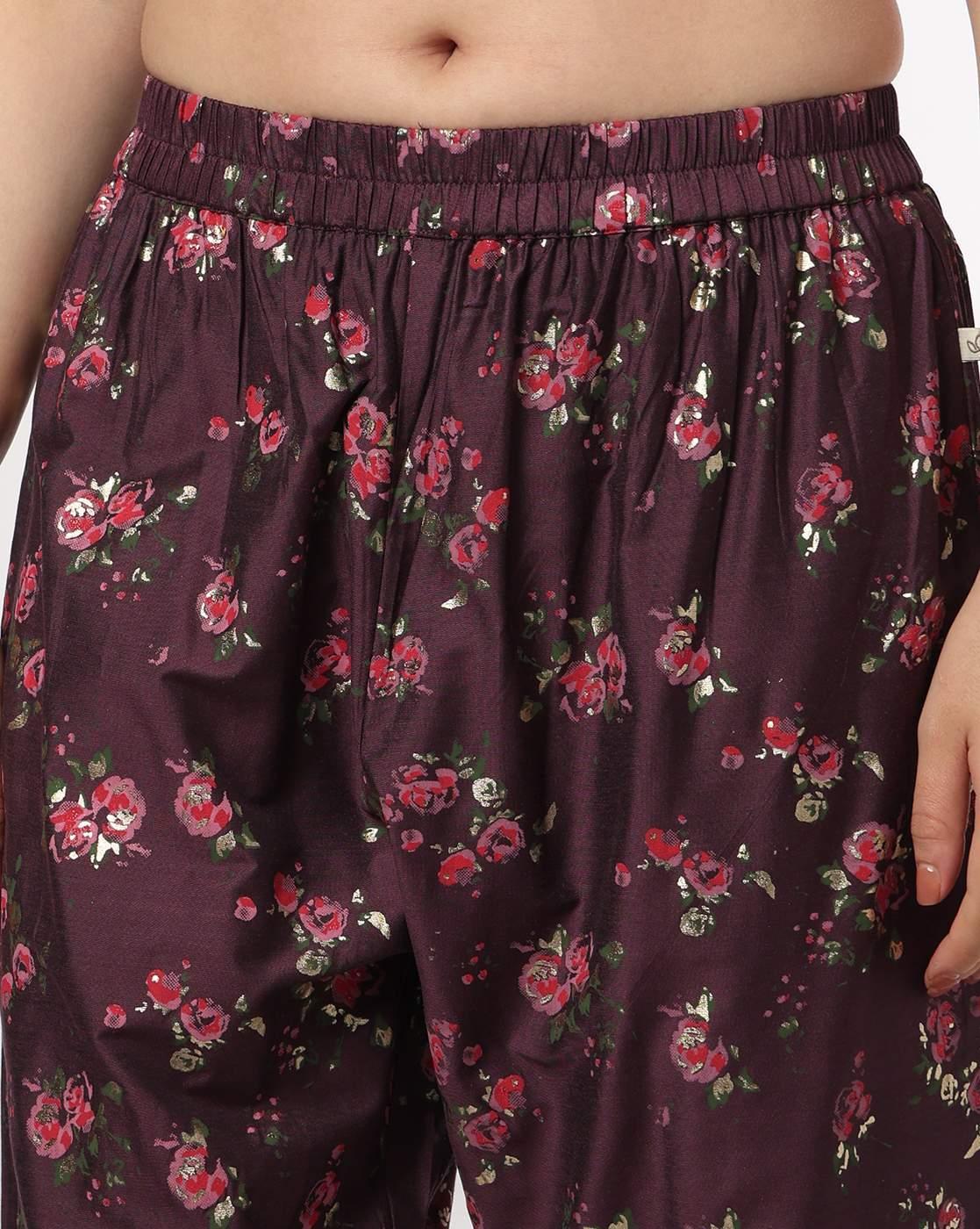 AVAASA SET | Women Floral Print Straight Kurta & Pants Set|4