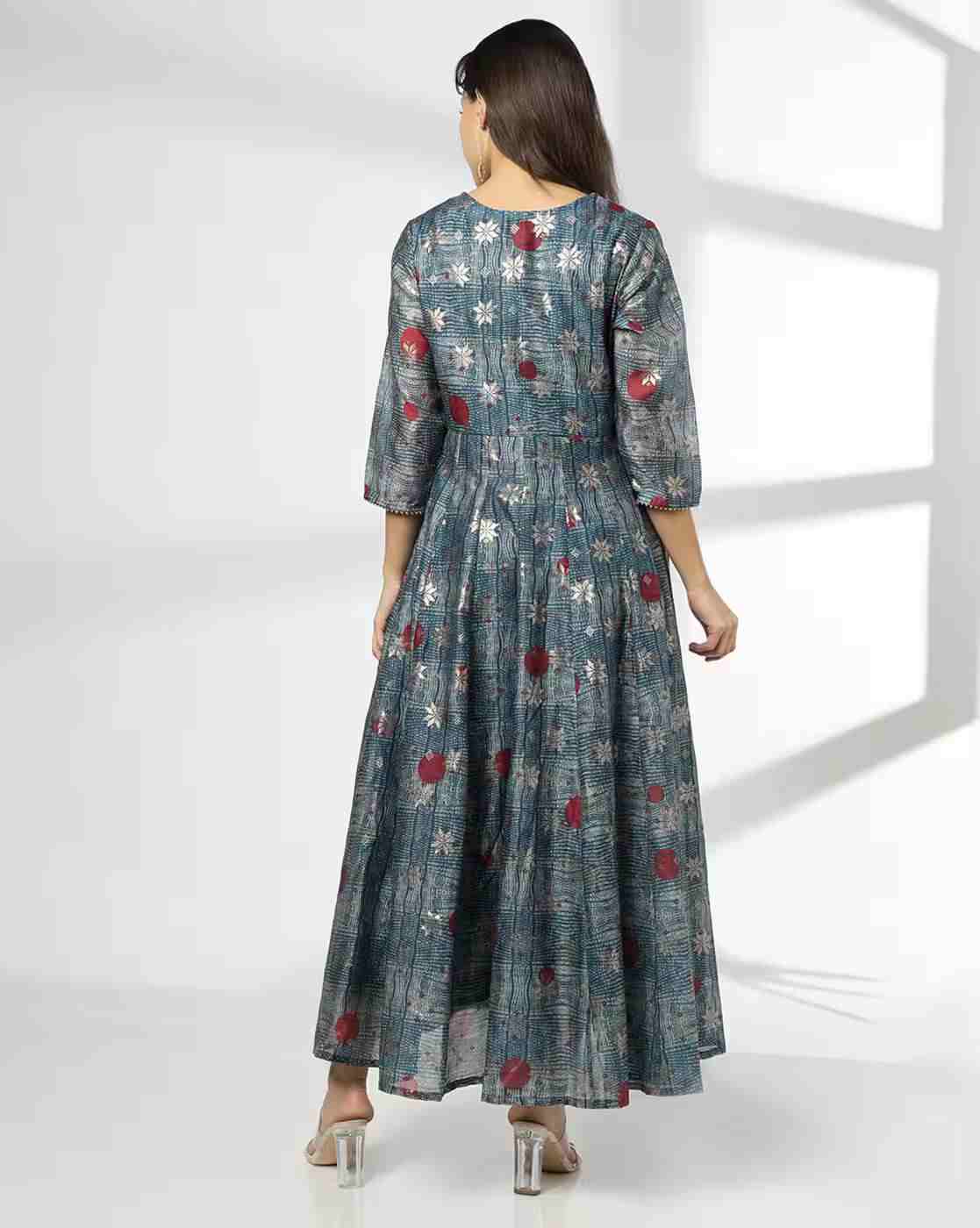 AVAASA SET | Women Printed Maxi Dress|2