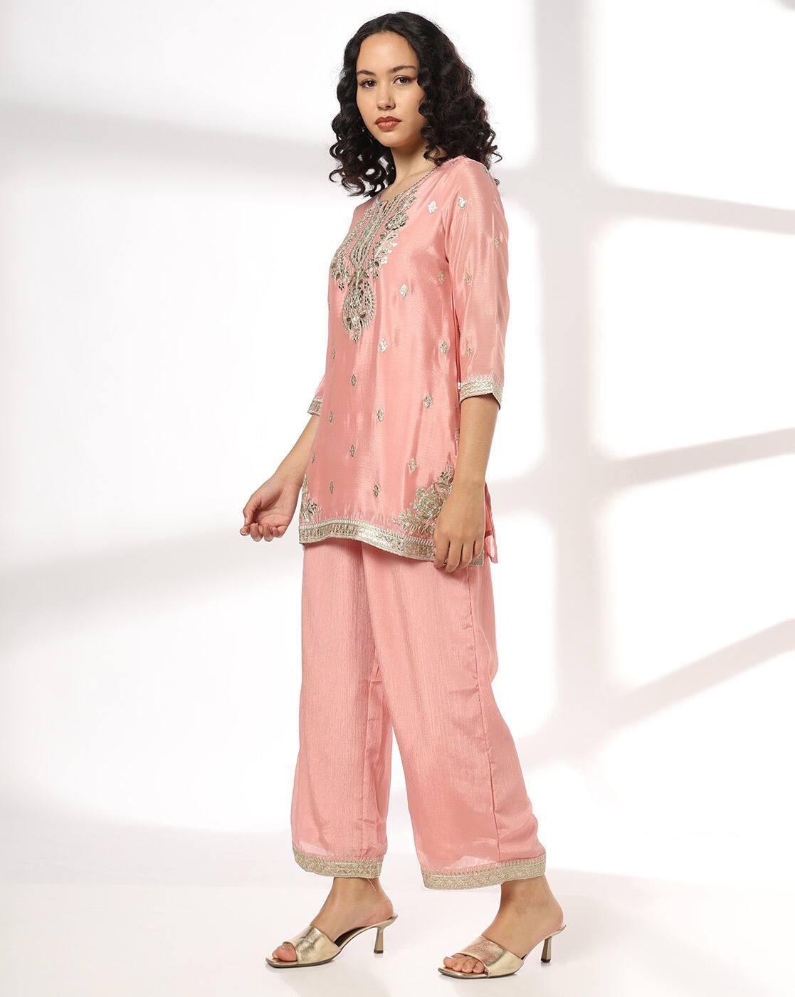 AVAASA SET | Women Short Straight Kurta Set|1