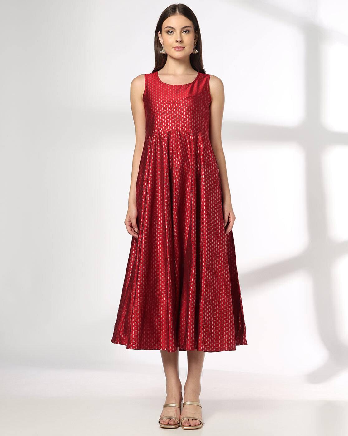 AVAASA SET | Women Embroidered Fit & Flare Dress with Jacket|3