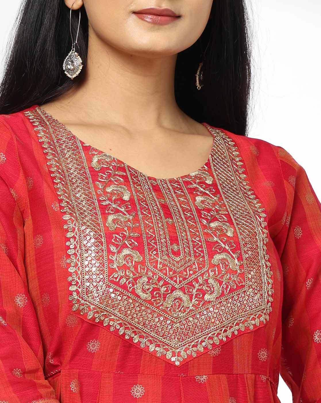 AVAASA SET | Women Embellished Flared Dress|3