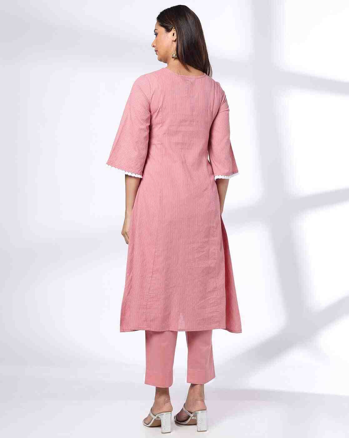 AVAASA SET | Women Embroidery Flared Kurta-Bottom Set|2