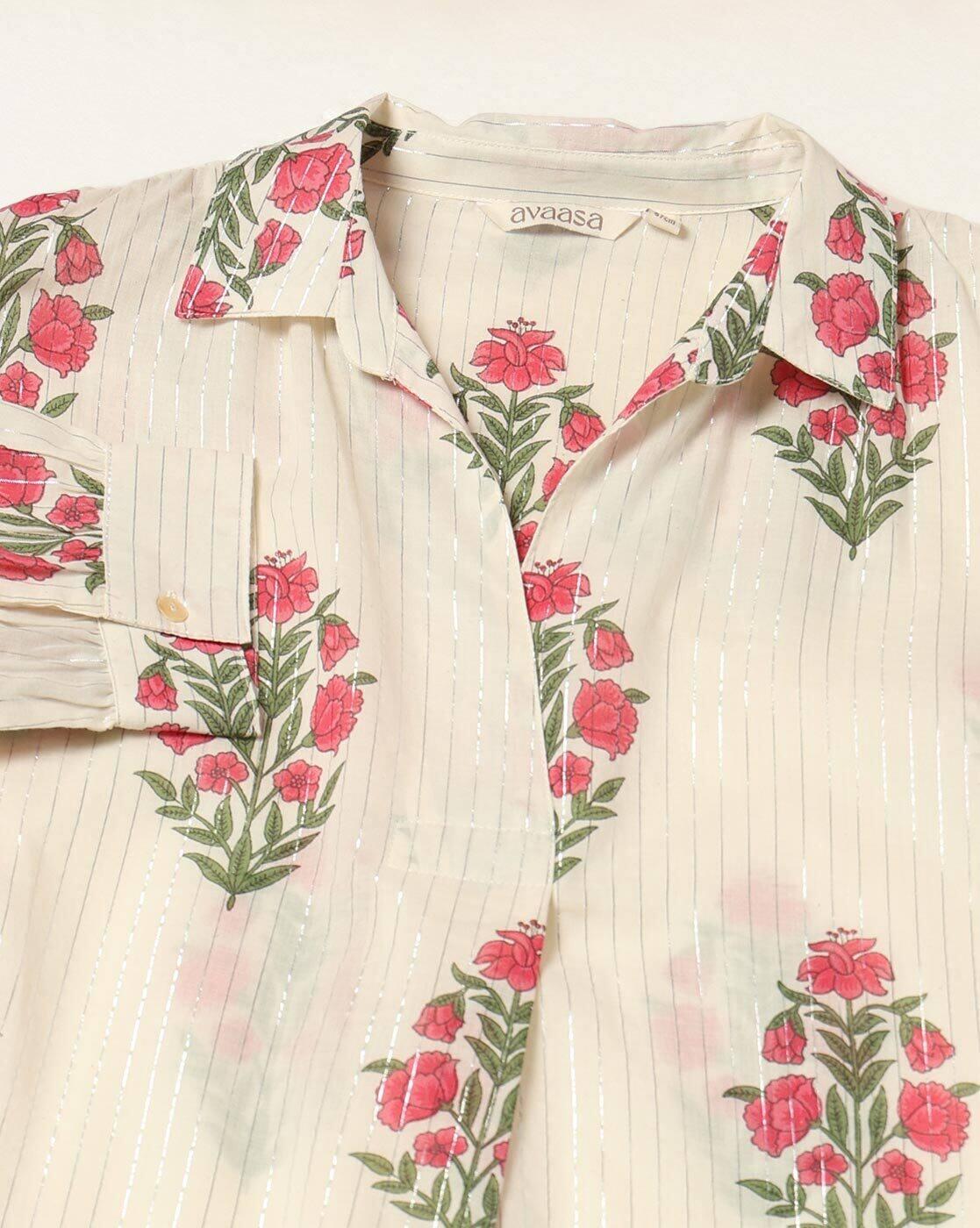 AVAASA SET | Women Floral Print Straight Kurta & Palazzos Set|6