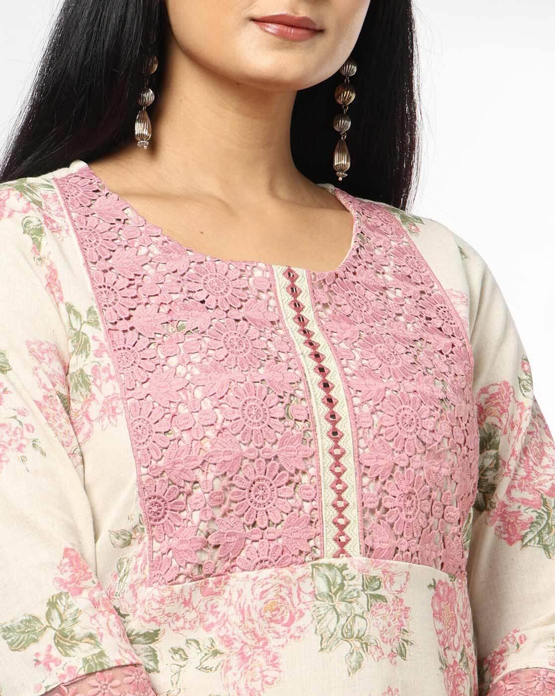 AVAASA SET | Women Floral Print Straight Kurta Set|3