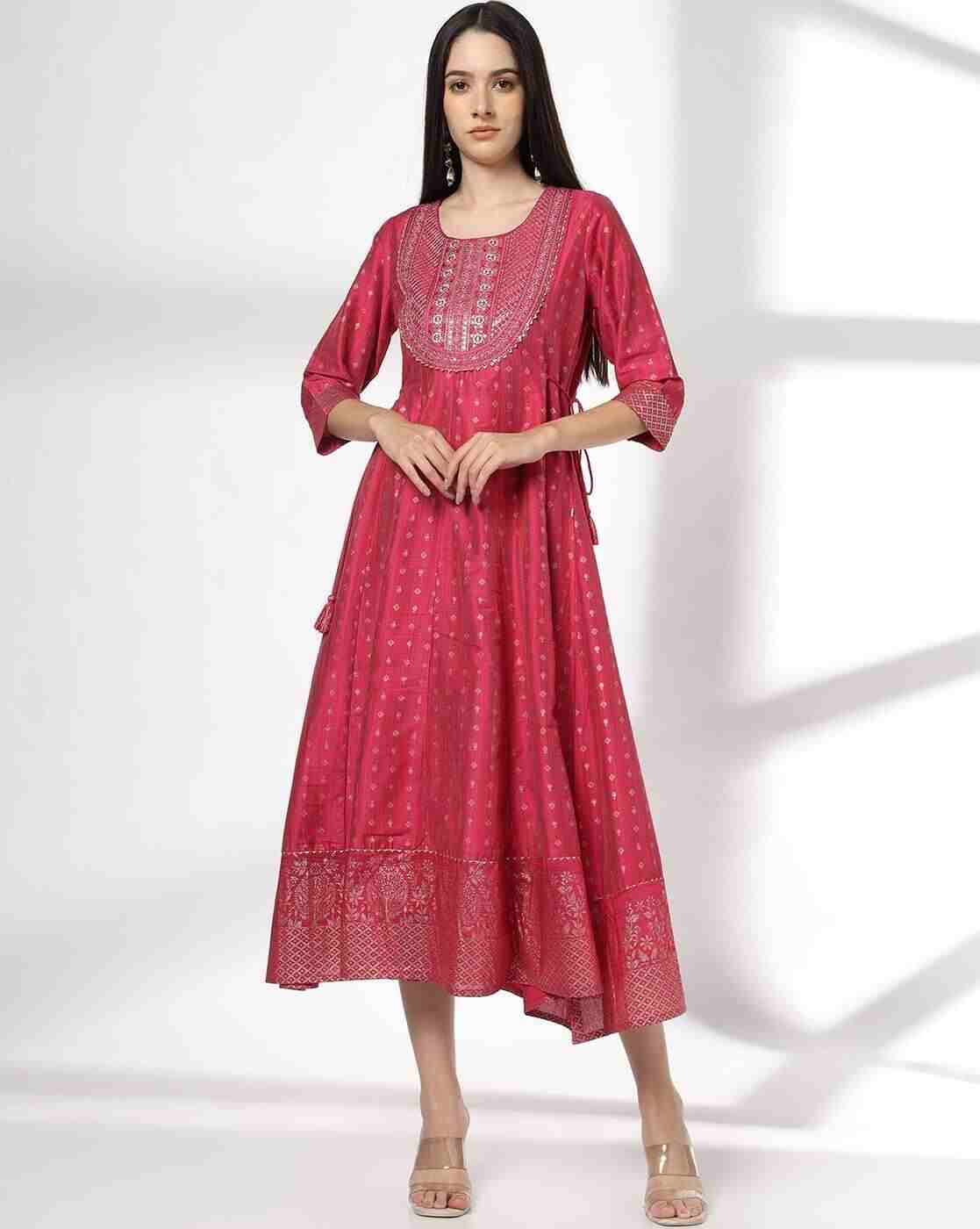 AVAASA SET | Women Embroidered Flared Dress|0