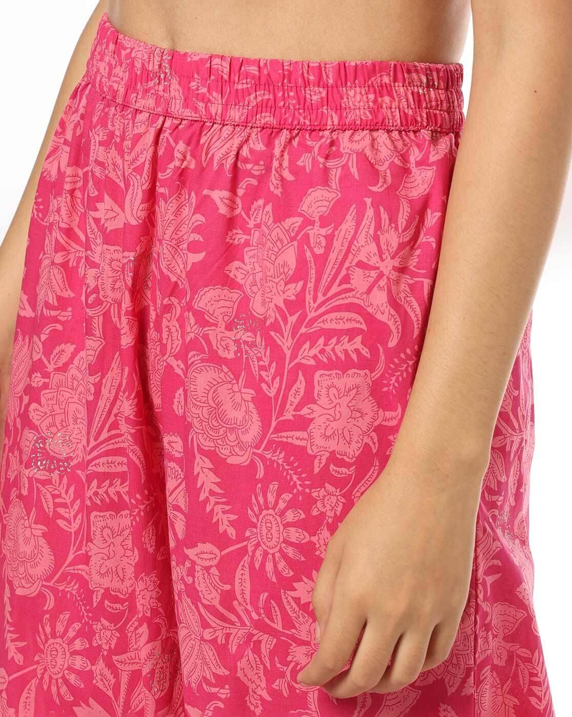 AVAASA SET | Women Floral Print A-Line Kurta with Palazzos|4