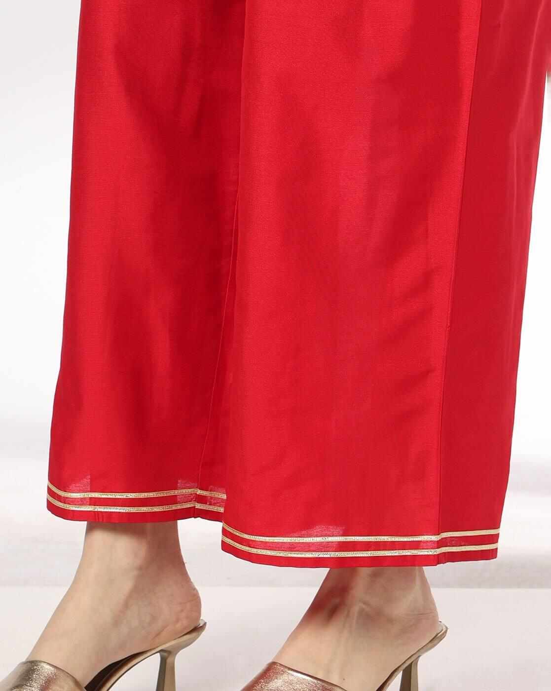 AVAASA SET | Women Embellished A-Line Kurta with Palazzos & Dupatta|6