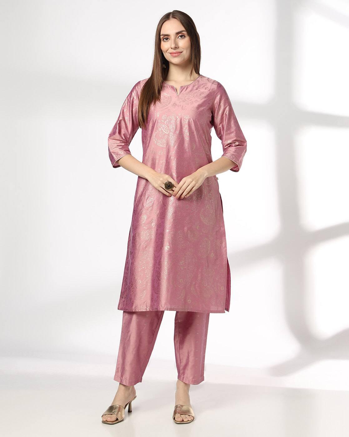 AVAASA SET | Women Foil Print Straight Kurta & Palazzos Set|3