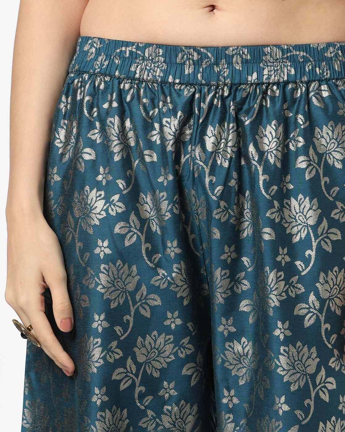 AVAASA SET | Women Floral Print Straight Kurta & Palazzos Set|4