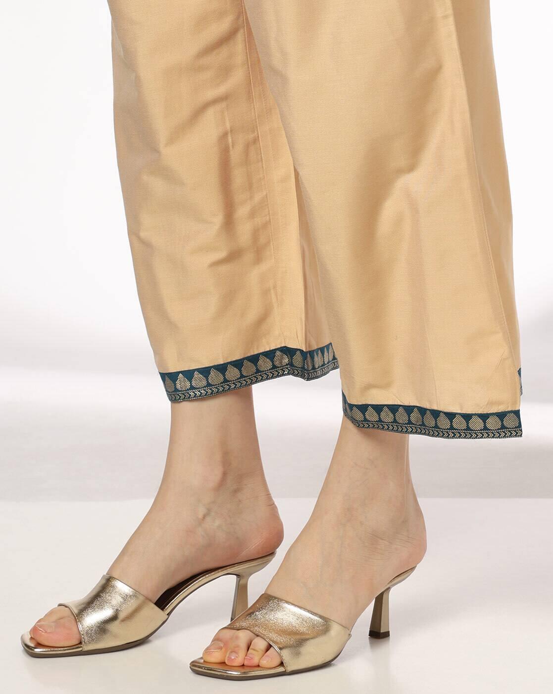 AVAASA SET | Women Foil Print A-Line Kurta & Palazzos Set|5