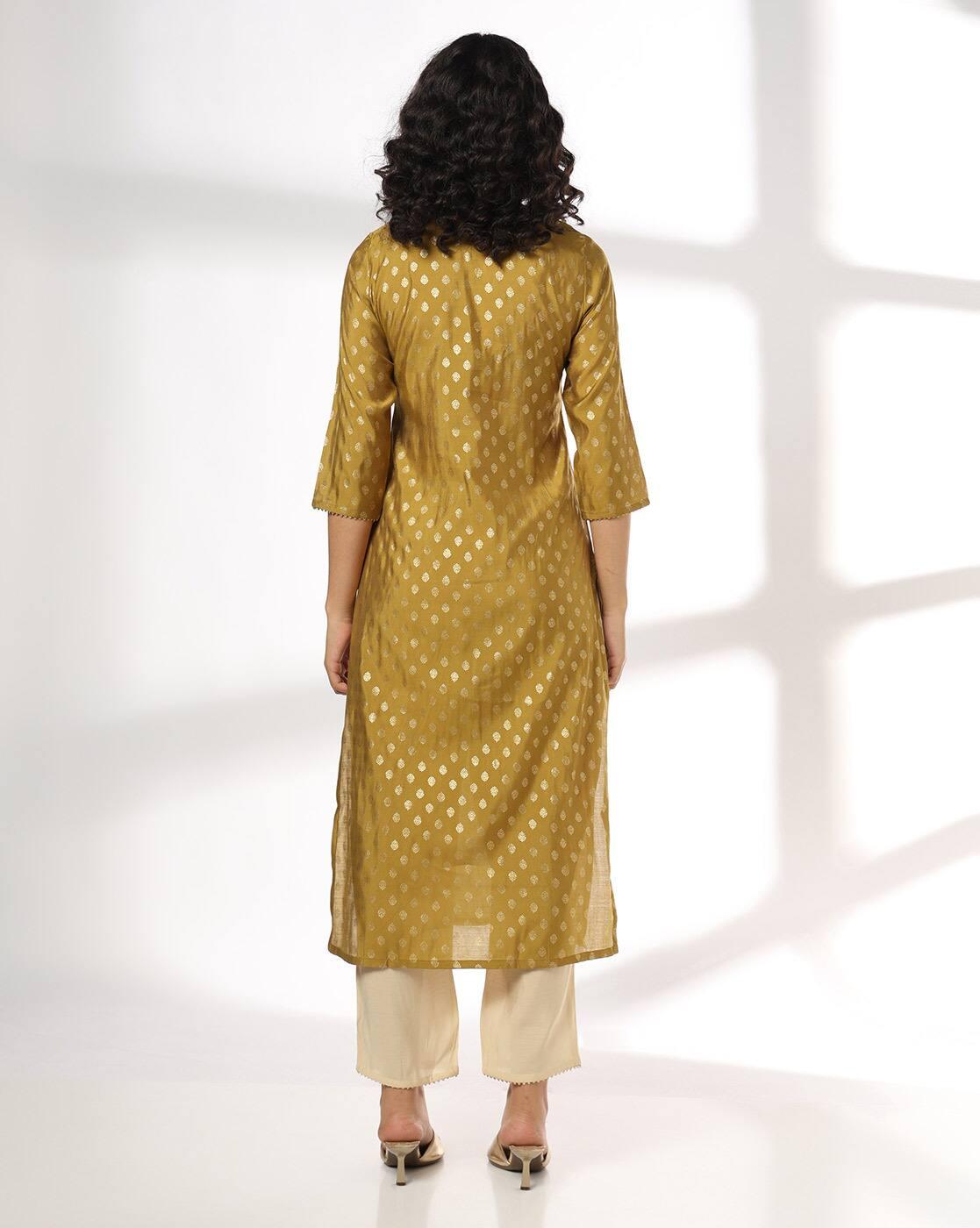 AVAASA SET | Women Embroidered Straight Kurta & Pants Set|2