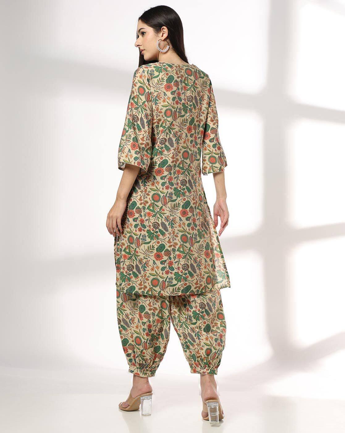 AVAASA SET | Women Floral Print Straight Kurta & Salwar Pants Set|2