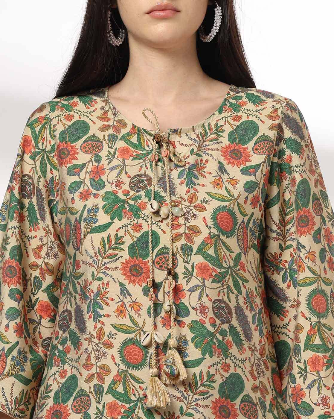 AVAASA SET | Women Floral Print Straight Kurta & Salwar Pants Set|3