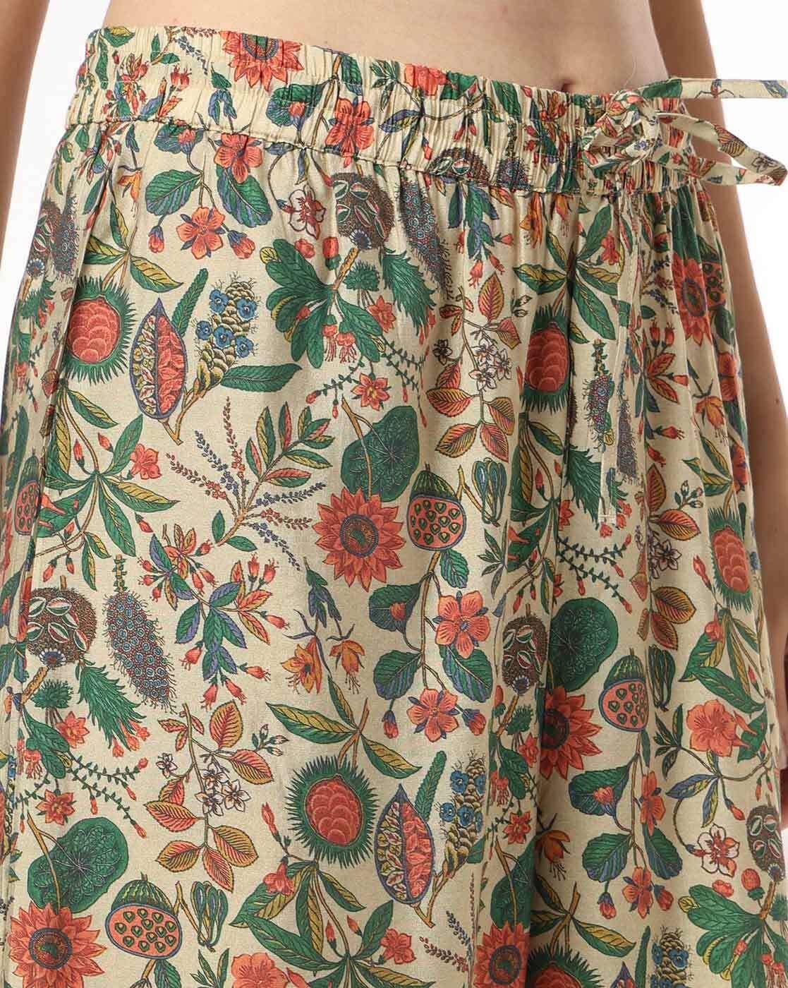 AVAASA SET | Women Floral Print Straight Kurta & Salwar Pants Set|4