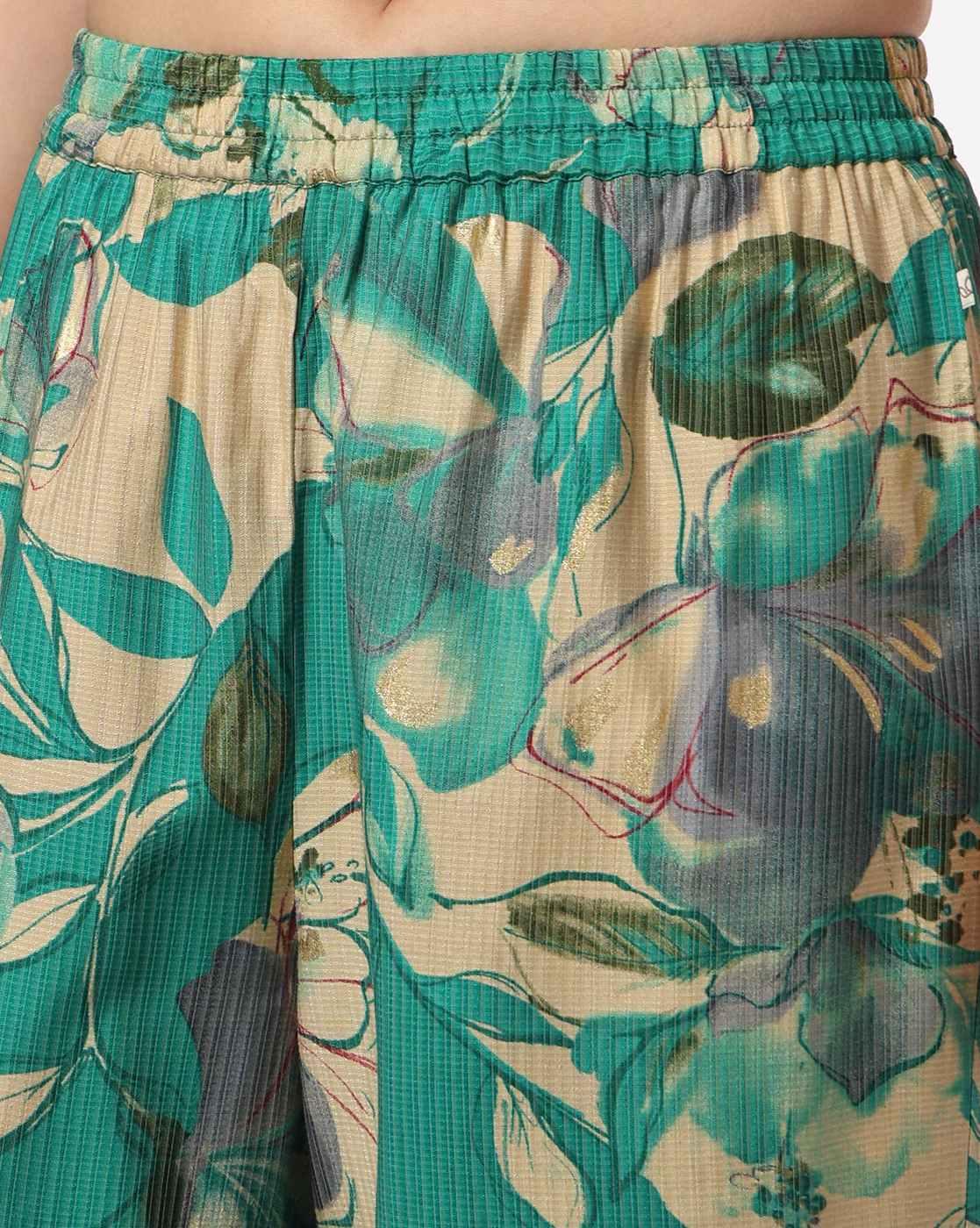 AVAASA SET | Women Floral Print Straight Kurta-Bottom Set|4