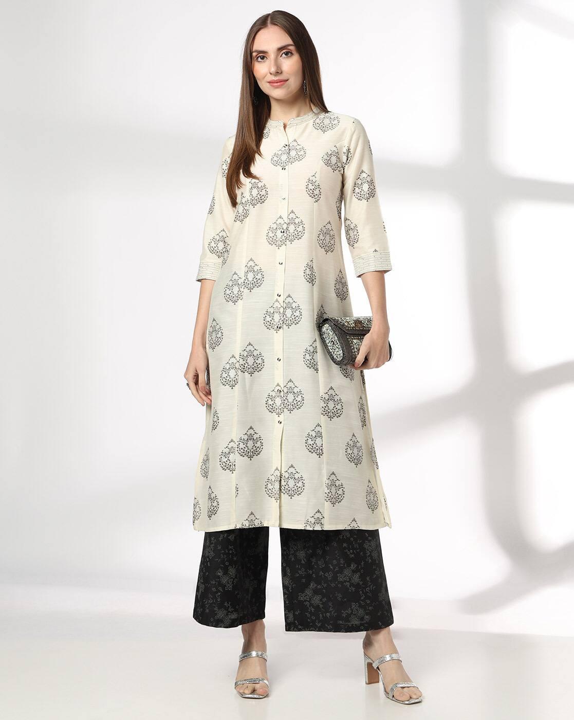 AVAASA SET | Women Printed Straight Kurta & Palazzos Set|0